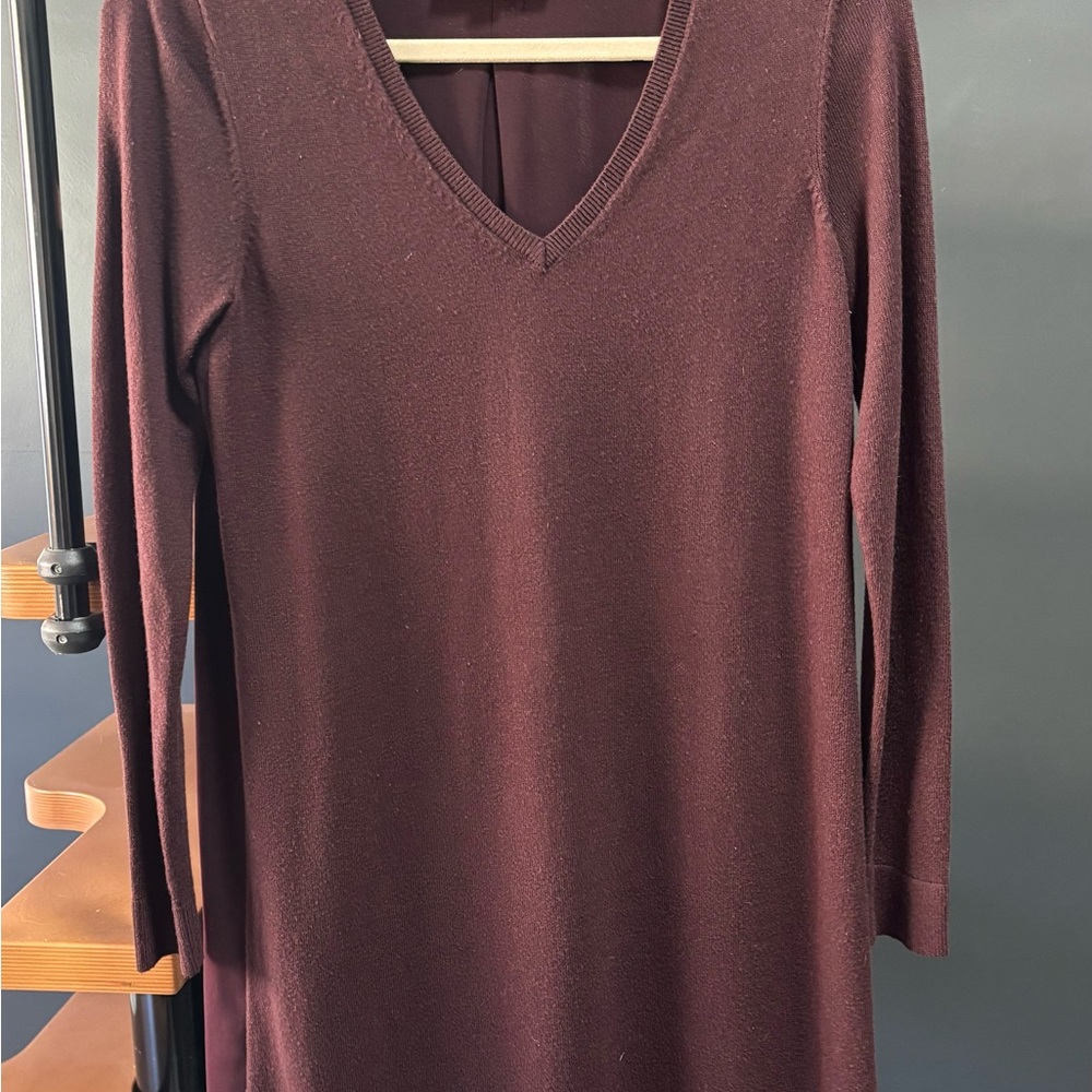LOFT Plum Sweater Dress